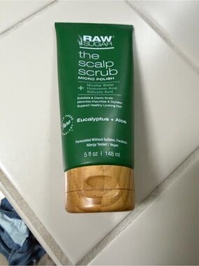 Raw Sugar Green Body Exfoliant Scrub - Refreshing Sugar Scrub